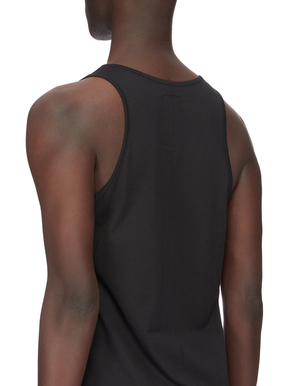 CHAMPION X RICK OWENS BASKETBALL TANK IN BLACK MEDIUM WEIGHT COTTON JERSEY 