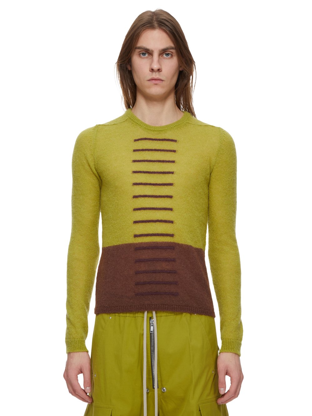 RICK OWENS FW23 LUXOR JUDD IN ACID, BROWN AND AMETHYST JUDD KNIT