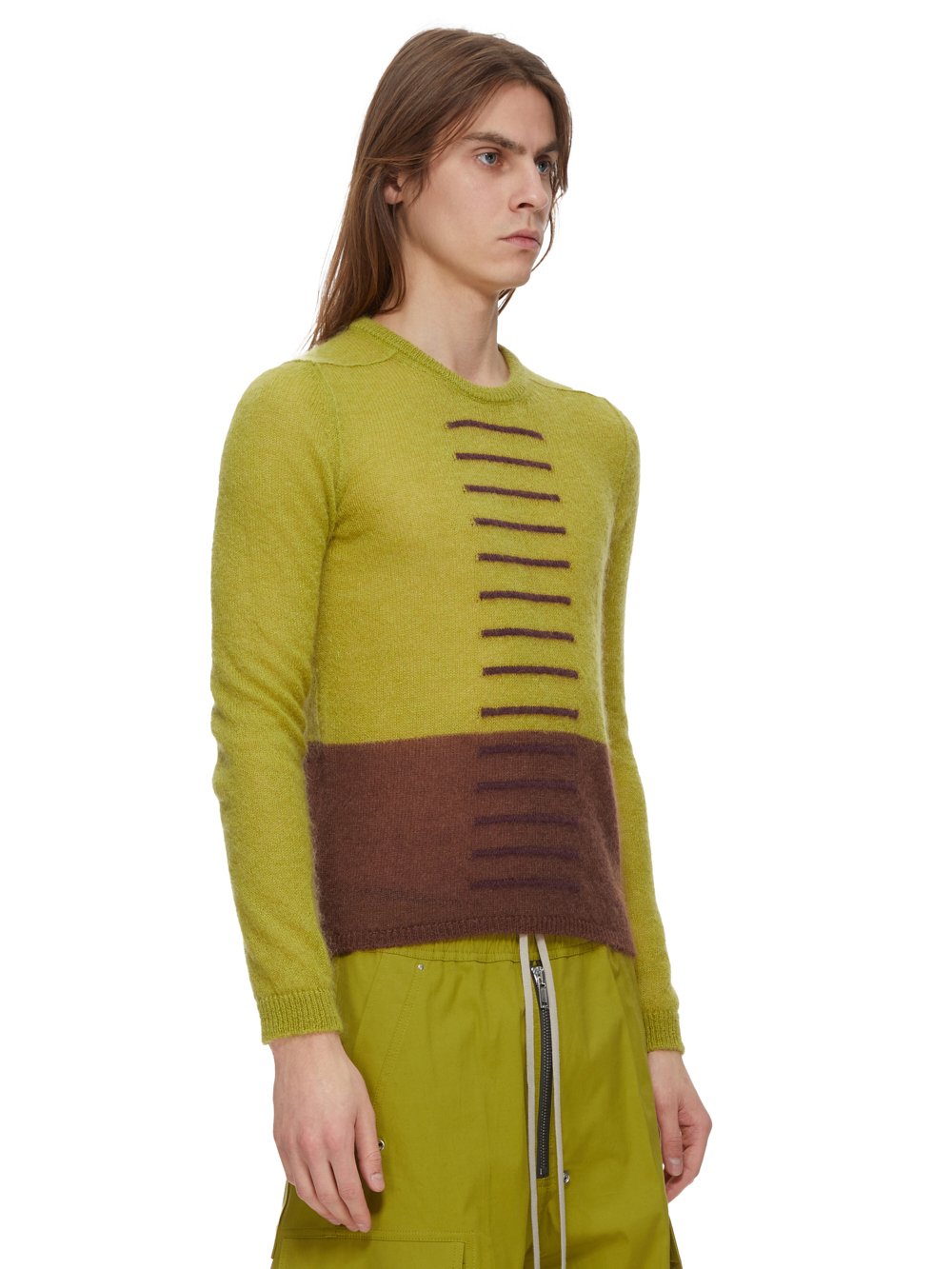 RICK OWENS FW23 LUXOR JUDD IN ACID, BROWN AND AMETHYST JUDD KNIT