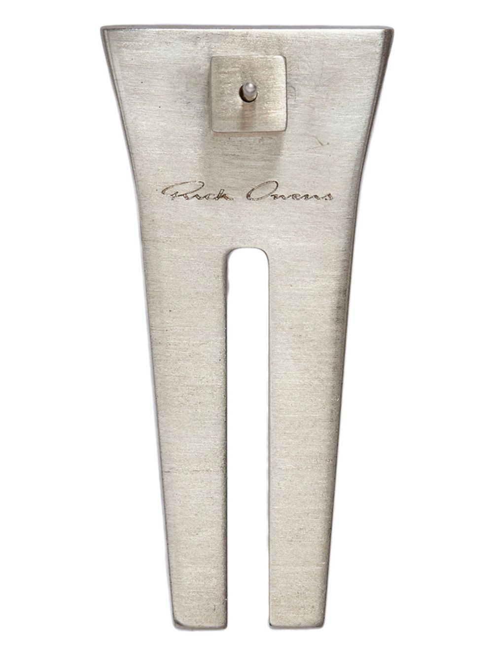 RICK OWENS OPEN TRUNK EARRING IN BRASS