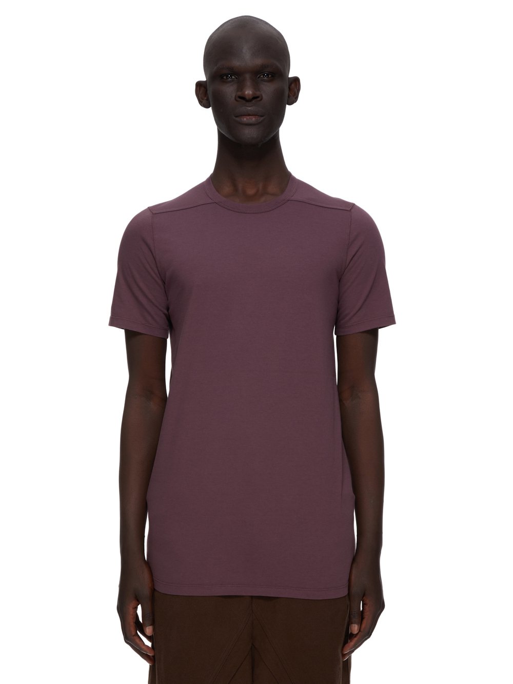 RICK OWENS FW23 LUXOR LEVEL T IN AMETHYST PURPLE CLASSIC COTTON JERSEY RICK OWENS FW23 LUXOR LEVEL T IN AMETHYST PURPLE CLASSIC COTTON JERSEY