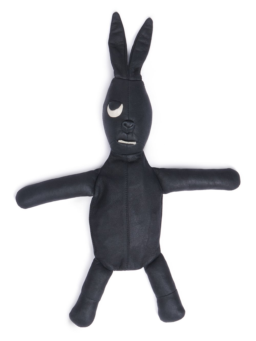 RICK OWENS HUN BUNNY IN BLACK LAMB LEATHER 