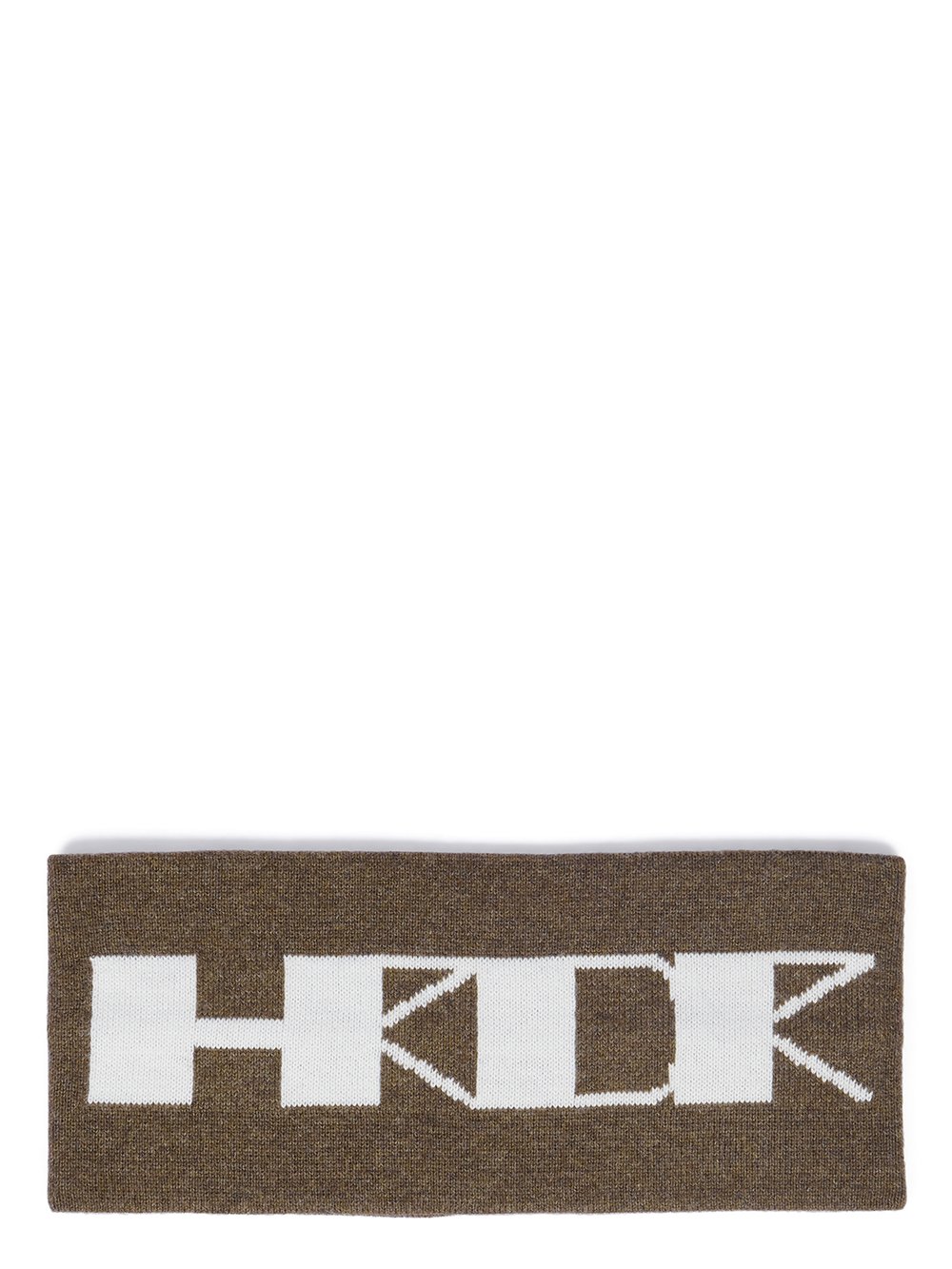 RICK OWENS FW23 LUXOR HRDR HEADBAND IN DUST AND MILK COTTON KNIT RICK OWENS FW23 LUXOR HRDR HEADBAND IN DUST AND MILK COTTON KNIT