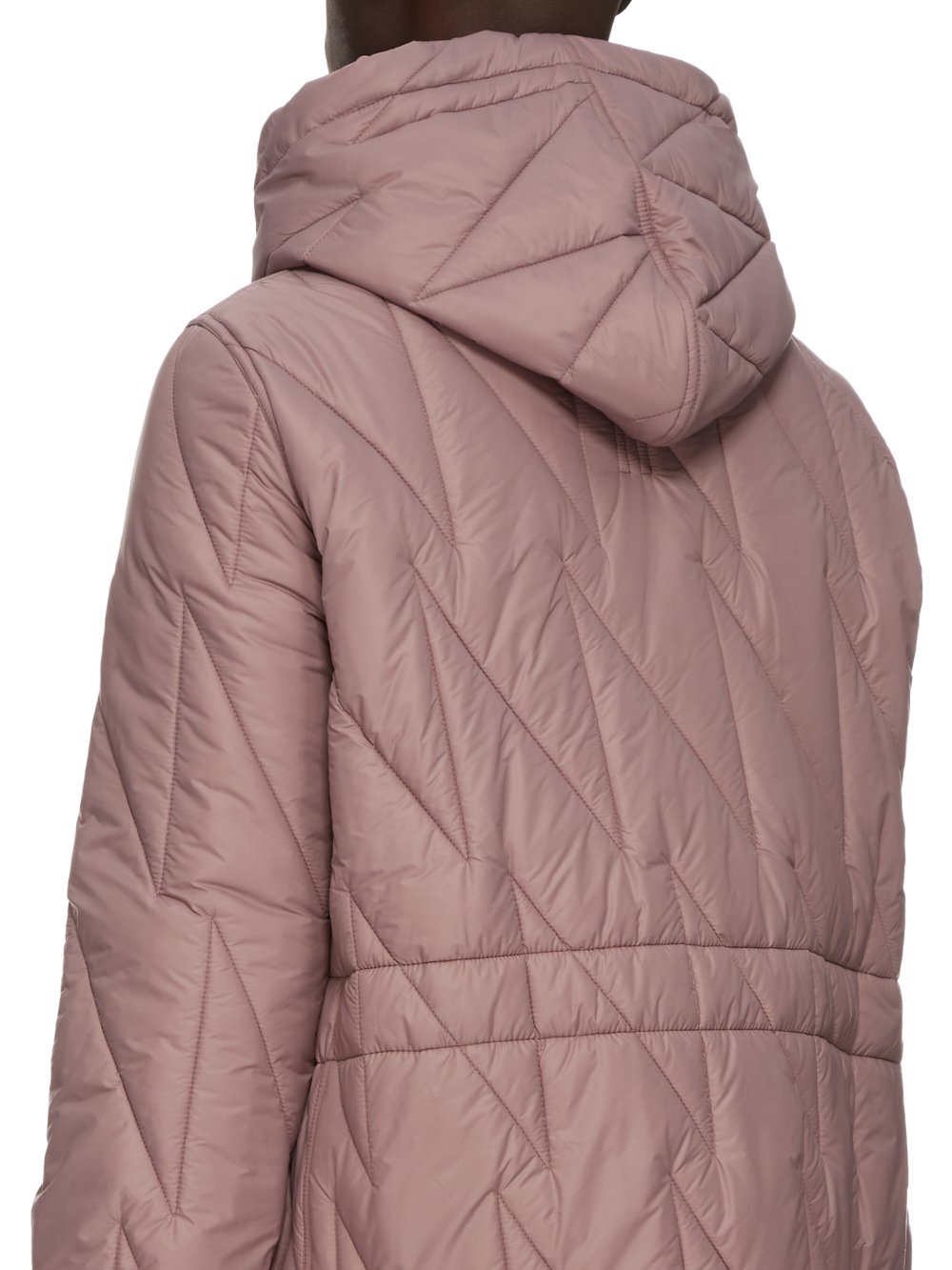 DRKSHDW FW23 LUXOR FISHTAIL PARKA IN MAUVE RECYCLED NYLON