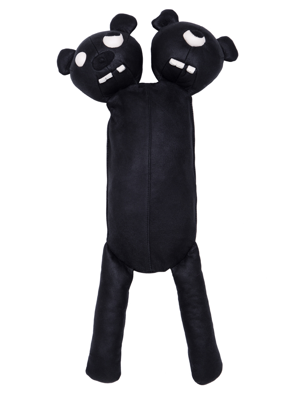 RICK OWENS HUN SIAMESE BEAR IN BLACK LEATHER 