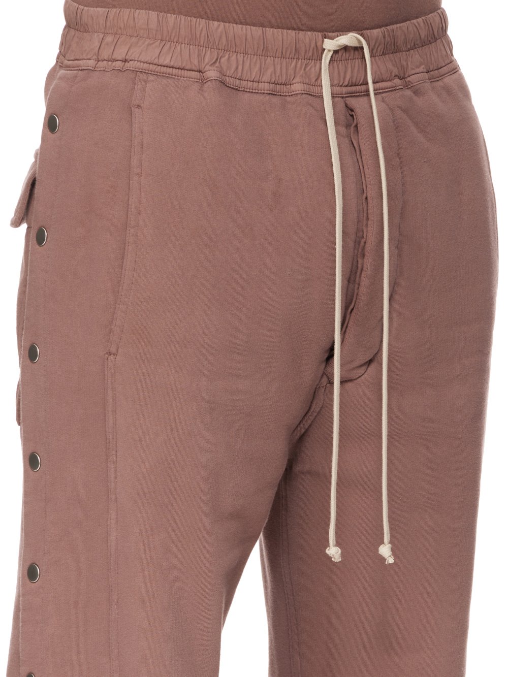 RICK OWENS FW23 LUXOR PUSHER PANTS IN MAUVE FURKA HEAVY SWEATSHIRT