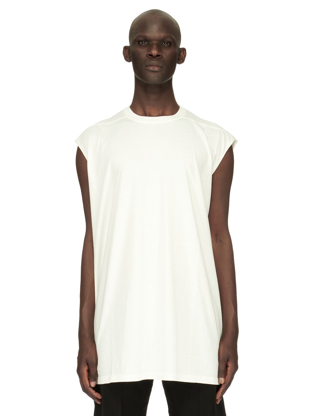 RICK OWENS FW23 LUXOR TARP T IN MILK WHITE CLASSIC COTTON JERSEY