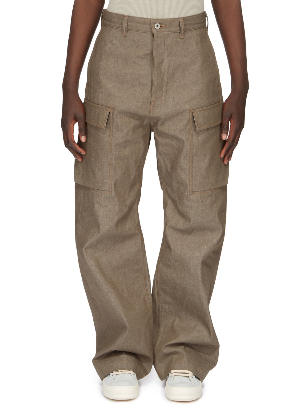DRKSHDW FW23 LUXOR GETH CARGO IN 12OZ SAGE DENIM DRKSHDW FW23 LUXOR GETH CARGO IN 12OZ SAGE DENIM