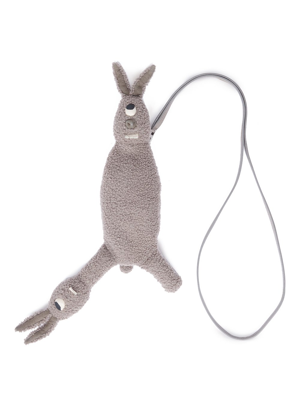 RICK OWENS HUN SIAMESE BUNNY IN DARK DUST LAMB SHEARLING RICK OWENS HUN SIAMESE BUNNY IN DARK DUST LAMB SHEARLING