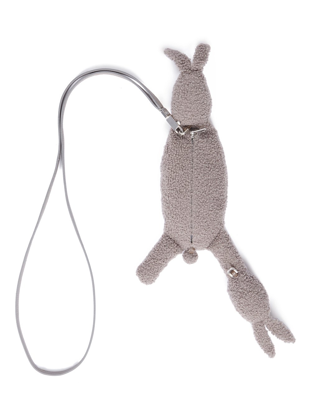 RICK OWENS HUN SIAMESE BUNNY IN DARK DUST LAMB SHEARLING