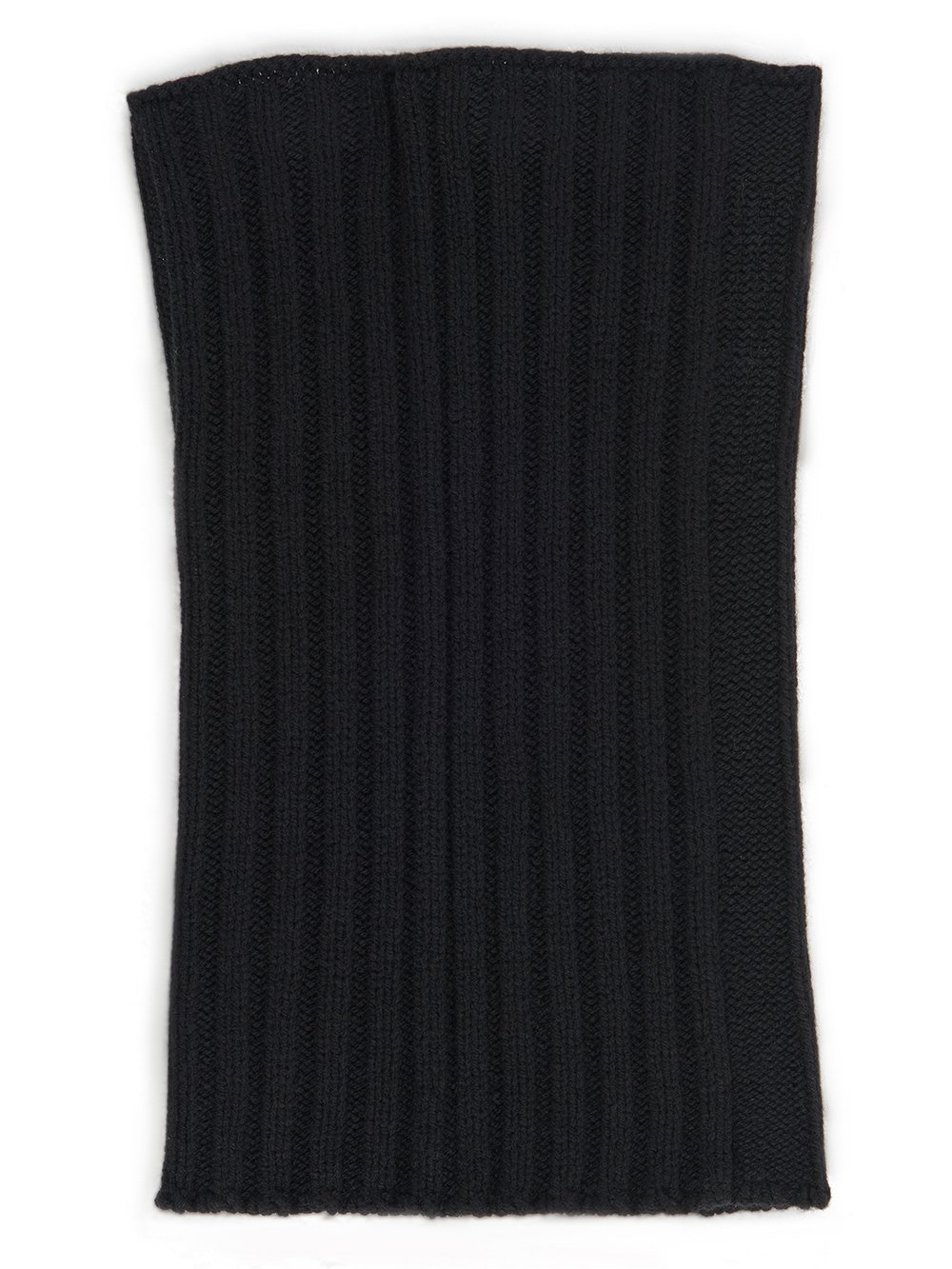 RICK OWENS FW23 LUXOR TUBE SCARF IN BLACK  RECYCLED CASHMERE KNIT