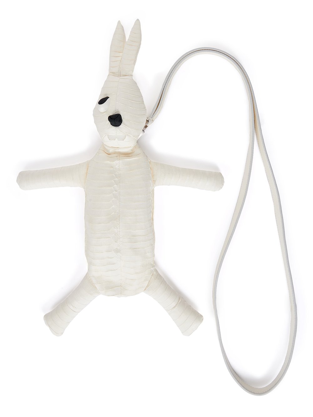 RICK OWENS HUN FAT BUNNY IN CHALK WHITE SNAKE LEATHER RICK OWENS HUN FAT BUNNY IN CHALK WHITE SNAKE LEATHER