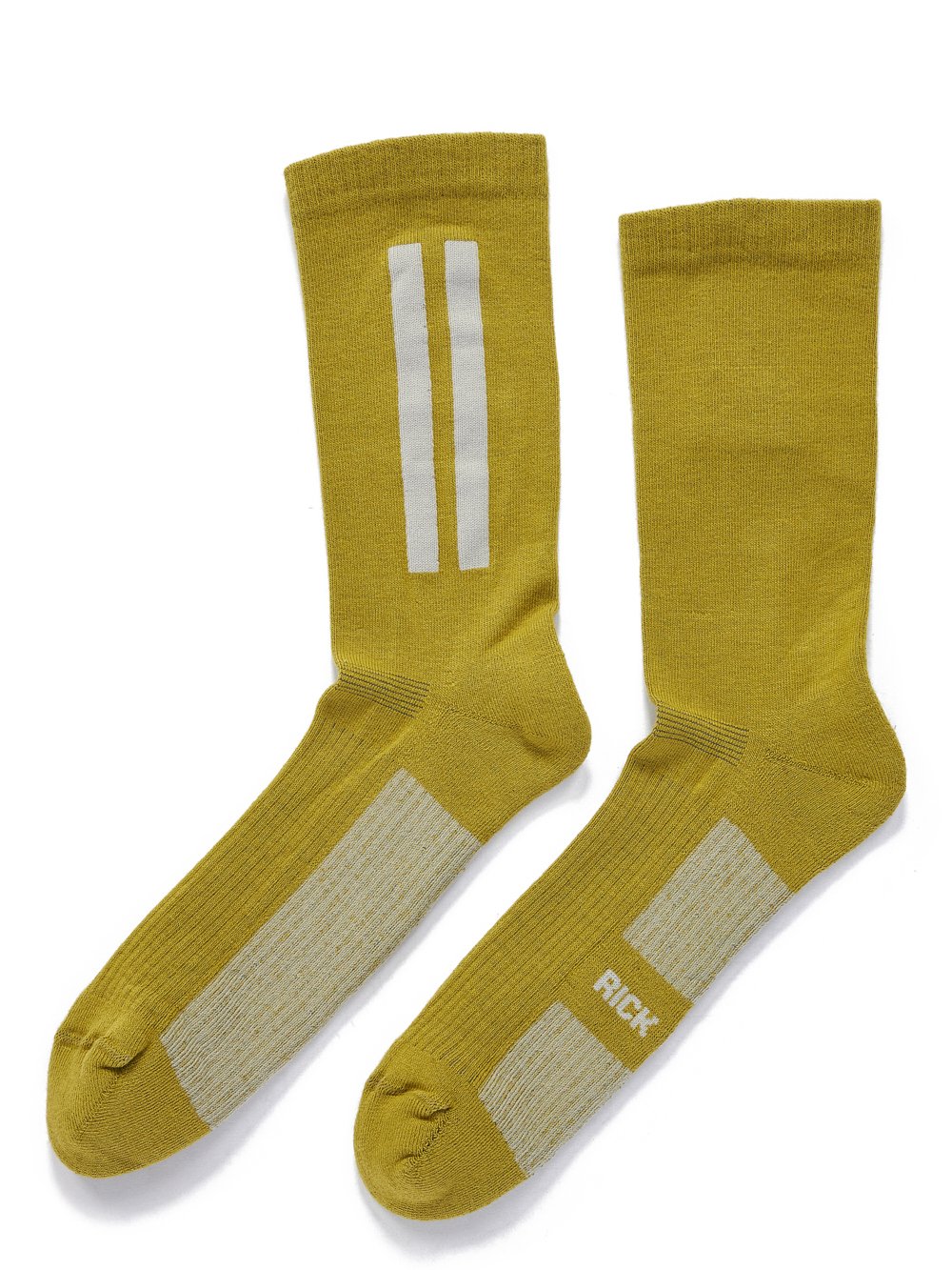RICK OWENS FW23 LUXOR GLITTER SOCKS IN ACID AND PEARL COTTON KNIT RICK OWENS FW23 LUXOR GLITTER SOCKS IN ACID AND PEARL COTTON KNIT