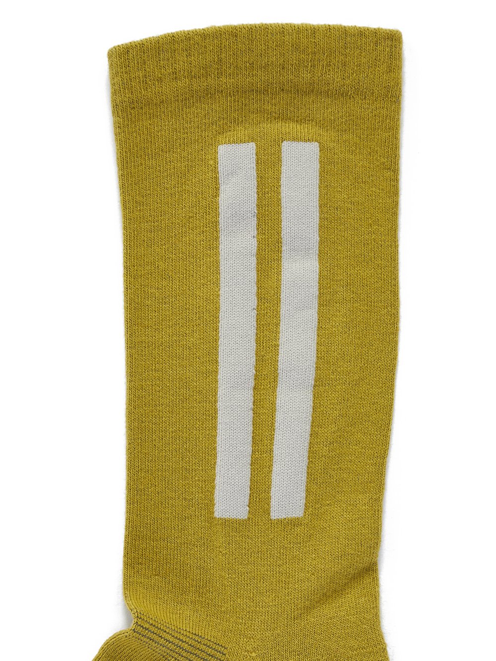 RICK OWENS FW23 LUXOR GLITTER SOCKS IN ACID AND PEARL COTTON KNIT