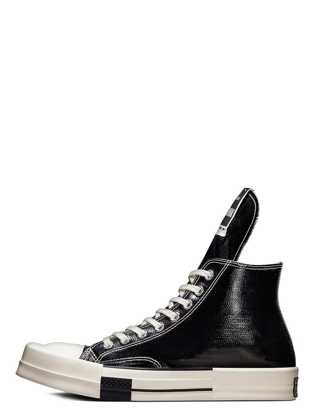 CONVERSE X DRKSHDW TURBODRK HI IN BLACK AND WHITE