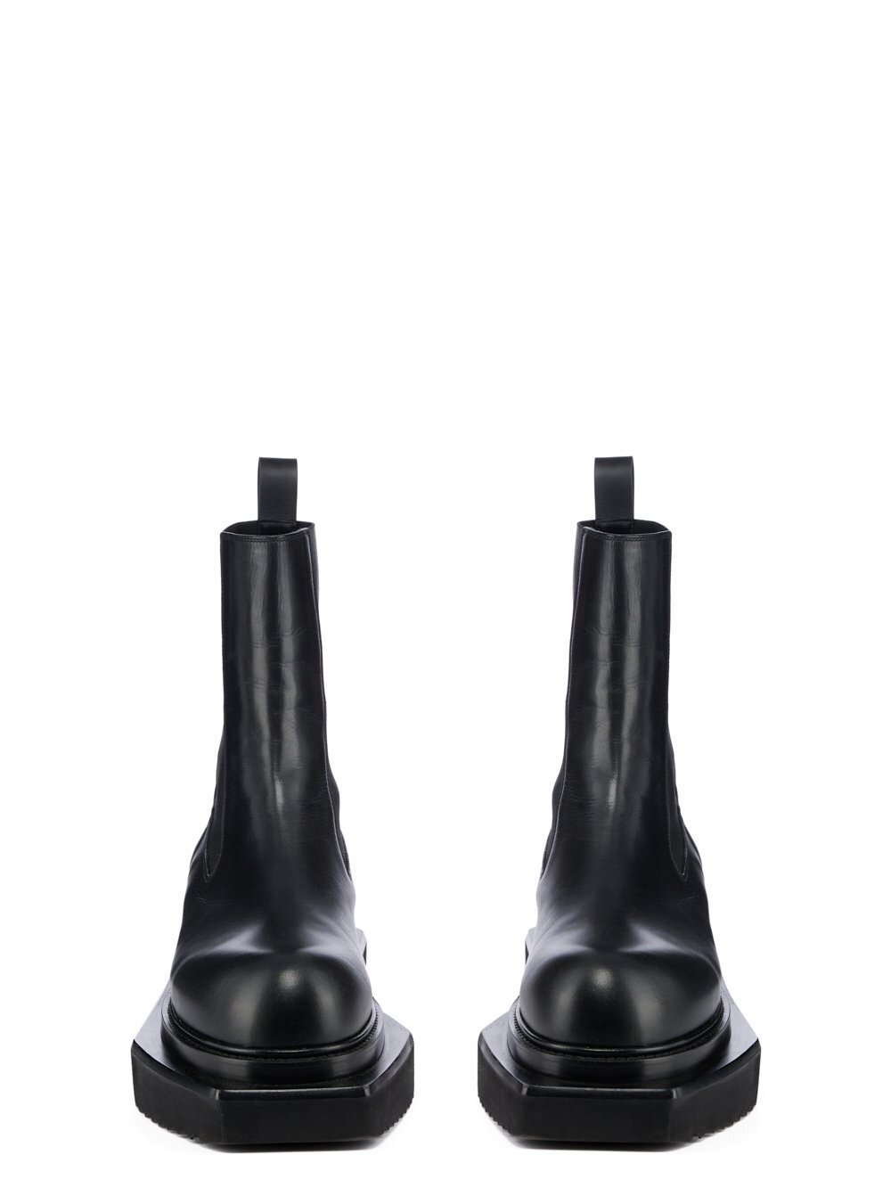 RICK OWENS FW23 LUXOR BEATLE TURBO CYCLOPS IN BLACK CORTINA GREASE CALF LEATHER