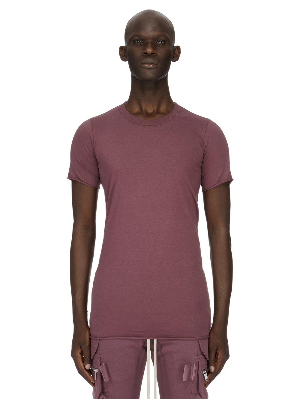 RICK OWENS FW23 LUXOR BASIC SS T IN AMETHYST CLASSIC COTTON JERSEY