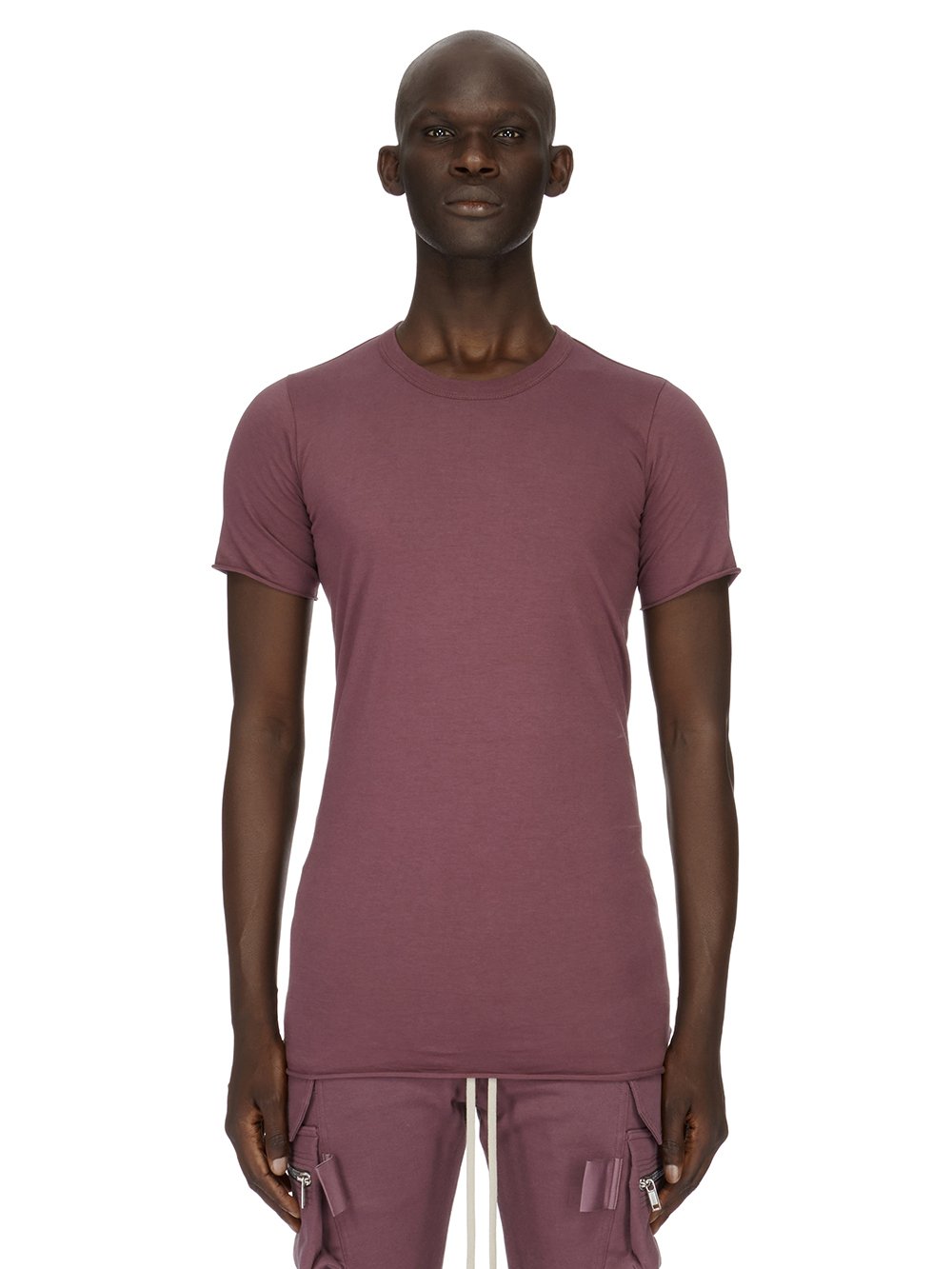 RICK OWENS FW23 LUXOR BASIC SS T IN AMETHYST CLASSIC COTTON JERSEY RICK OWENS FW23 LUXOR BASIC SS T IN AMETHYST CLASSIC COTTON JERSEY