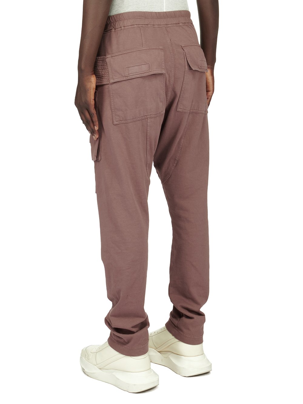 DRKSHDW FW23 LUXOR CREATCH CARGO DRAWSTRING IN MAUVE COMPACT HEAVY COTTON JERSEY