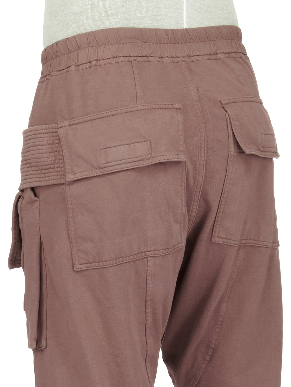 DRKSHDW FW23 LUXOR CREATCH CARGO DRAWSTRING IN MAUVE COMPACT HEAVY COTTON JERSEY