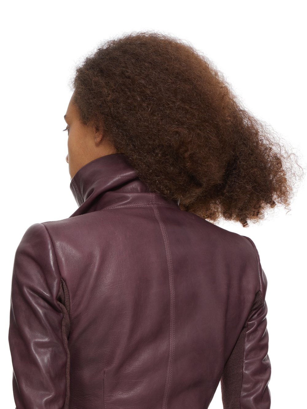 RICK OWENS FW23 LUXOR CLASSIC BIKER IN AMETHYST VEG NAPPA LAMB