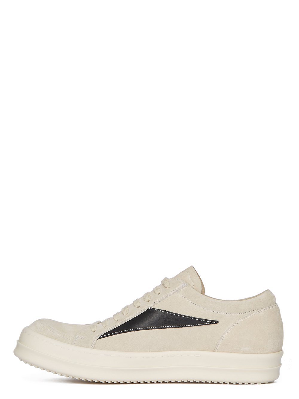 RICK OWENS FW23 LUXOR VINTAGE SNEAKS IN VELOUR SUEDE AND FULL GRAIN CALF LEATHER