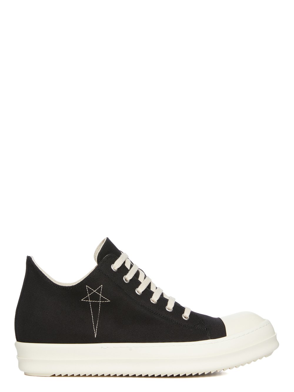 DRKSHDW FW23 LUXOR LOW SNEAKS IN BLACK AND PEARL 13OZ OVERDYED DENIM DRKSHDW FW23 LUXOR LOW SNEAKS IN BLACK AND PEARL 13OZ OVERDYED DENIM