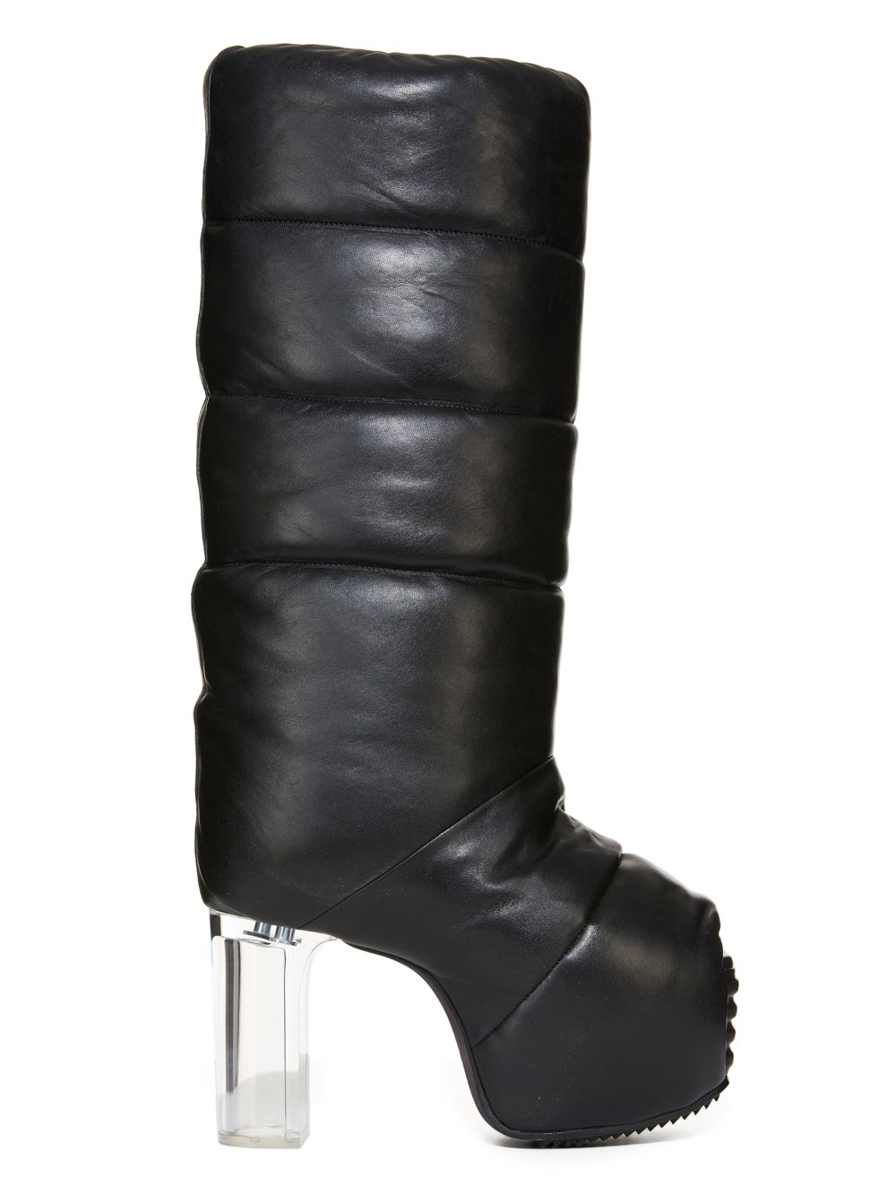 RICK OWENS FW23 LUXOR RUNWAY PADDED PULL ON PLATFORMS 45 IN BLACK VEG NAPPA LAMB RICK OWENS FW23 LUXOR RUNWAY PADDED PULL ON PLATFORMS 45 IN BLACK VEG NAPPA LAMB