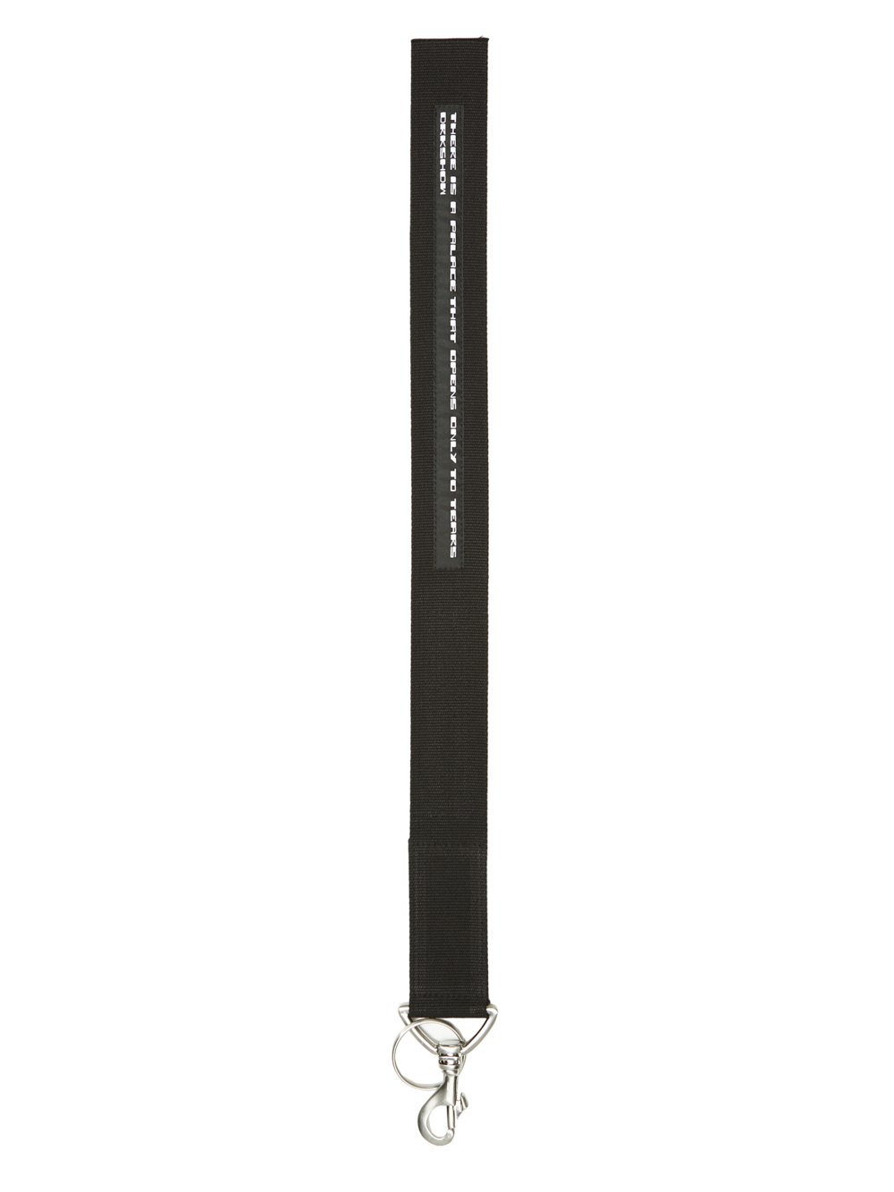 DRKSHDW FW23 LUXOR KEYCHAIN IN BLACK COTTON WEBBING DRKSHDW FW23 LUXOR KEYCHAIN IN BLACK COTTON WEBBING