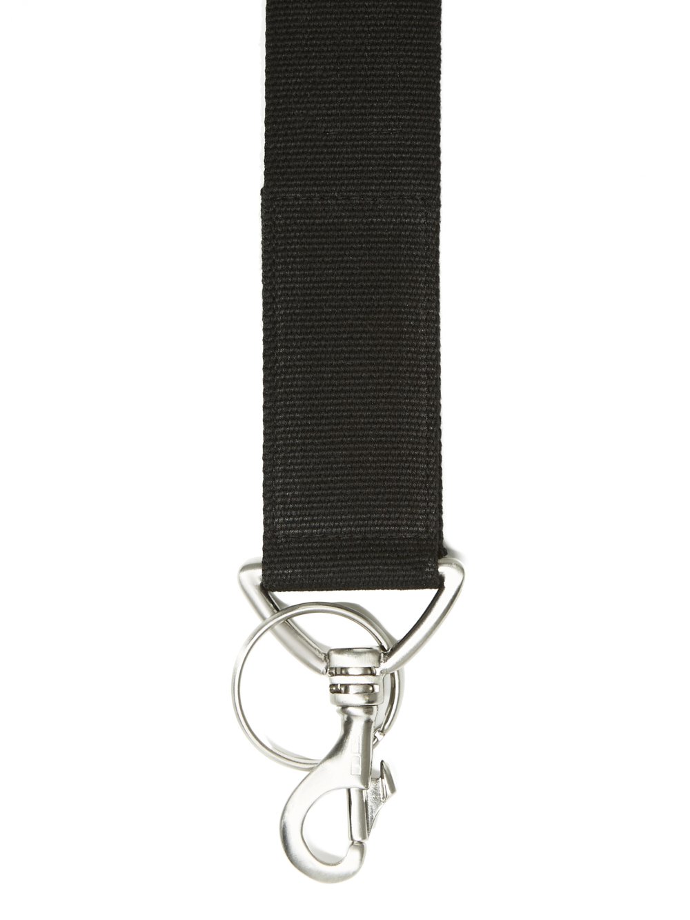 DRKSHDW FW23 LUXOR KEYCHAIN IN BLACK COTTON WEBBING