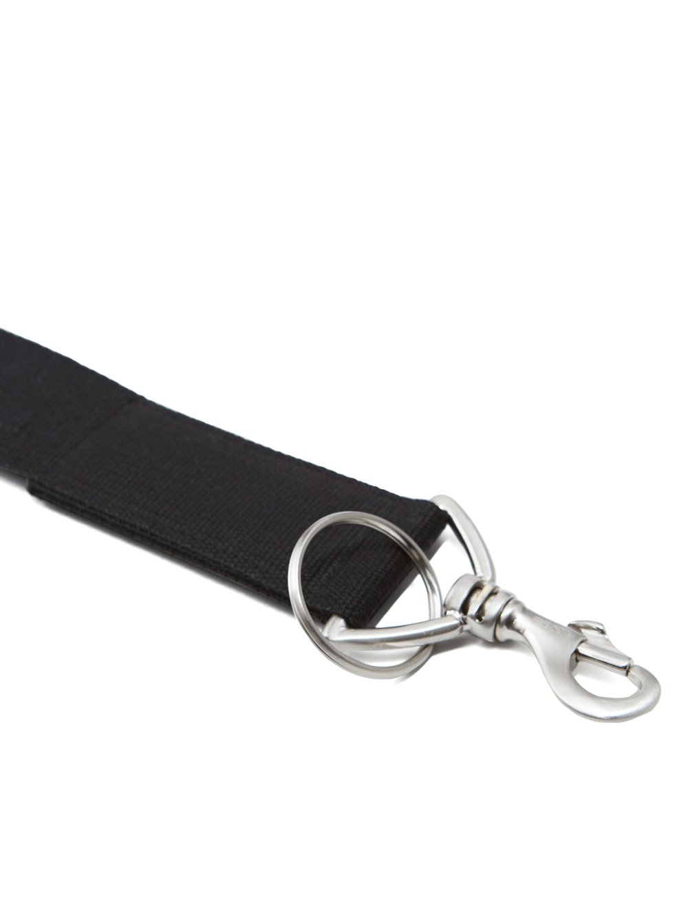 DRKSHDW FW23 LUXOR KEYCHAIN IN BLACK COTTON WEBBING