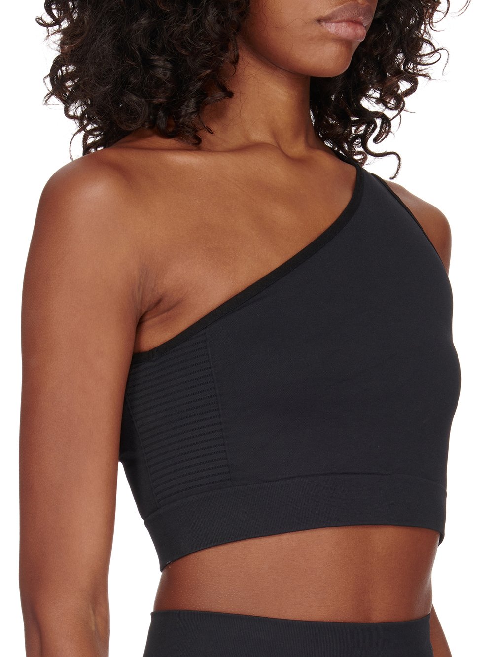 RICK OWENS FW23 LUXOR ATHENA BRA IN BLACK ACTIVE KNIT