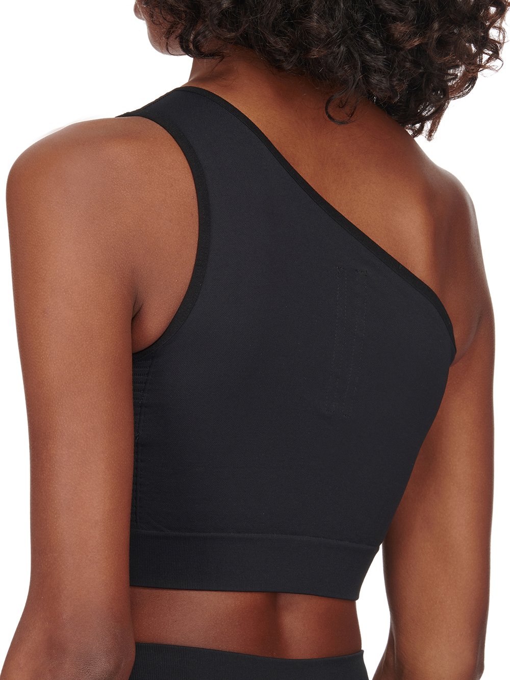 RICK OWENS FW23 LUXOR ATHENA BRA IN BLACK ACTIVE KNIT