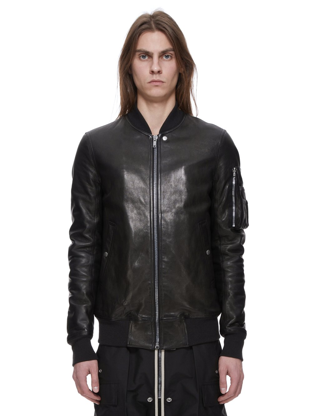 RICK OWENS FW23 LUXOR CLASSIC FLIGHT IN BLACK VEG NAPPA LAMB