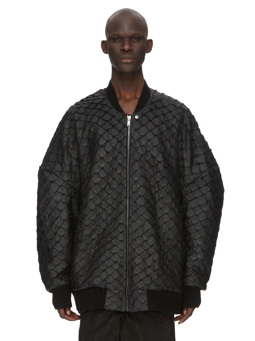 RICK OWENS FW23 LUXOR RUNWAY JUMBO PETER FLIGHT IN BLACK WAXY PIRARUCU RICK OWENS FW23 LUXOR RUNWAY JUMBO PETER FLIGHT IN BLACK WAXY PIRARUCU