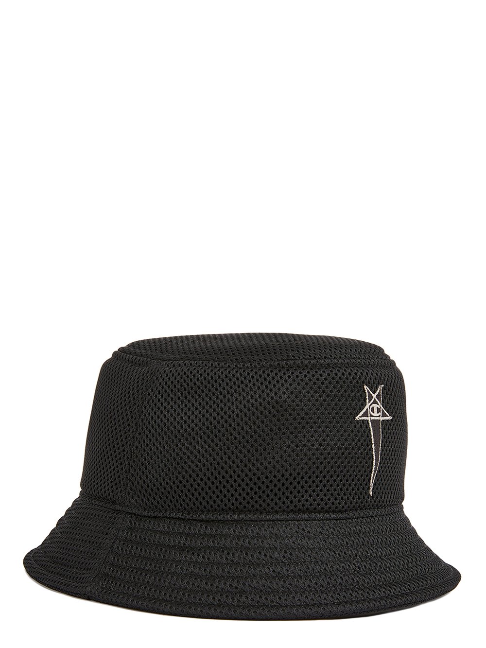 CHAMPION X RICK OWENS GILLIGAN HAT IN BLACK RECYCLED 3D MESH