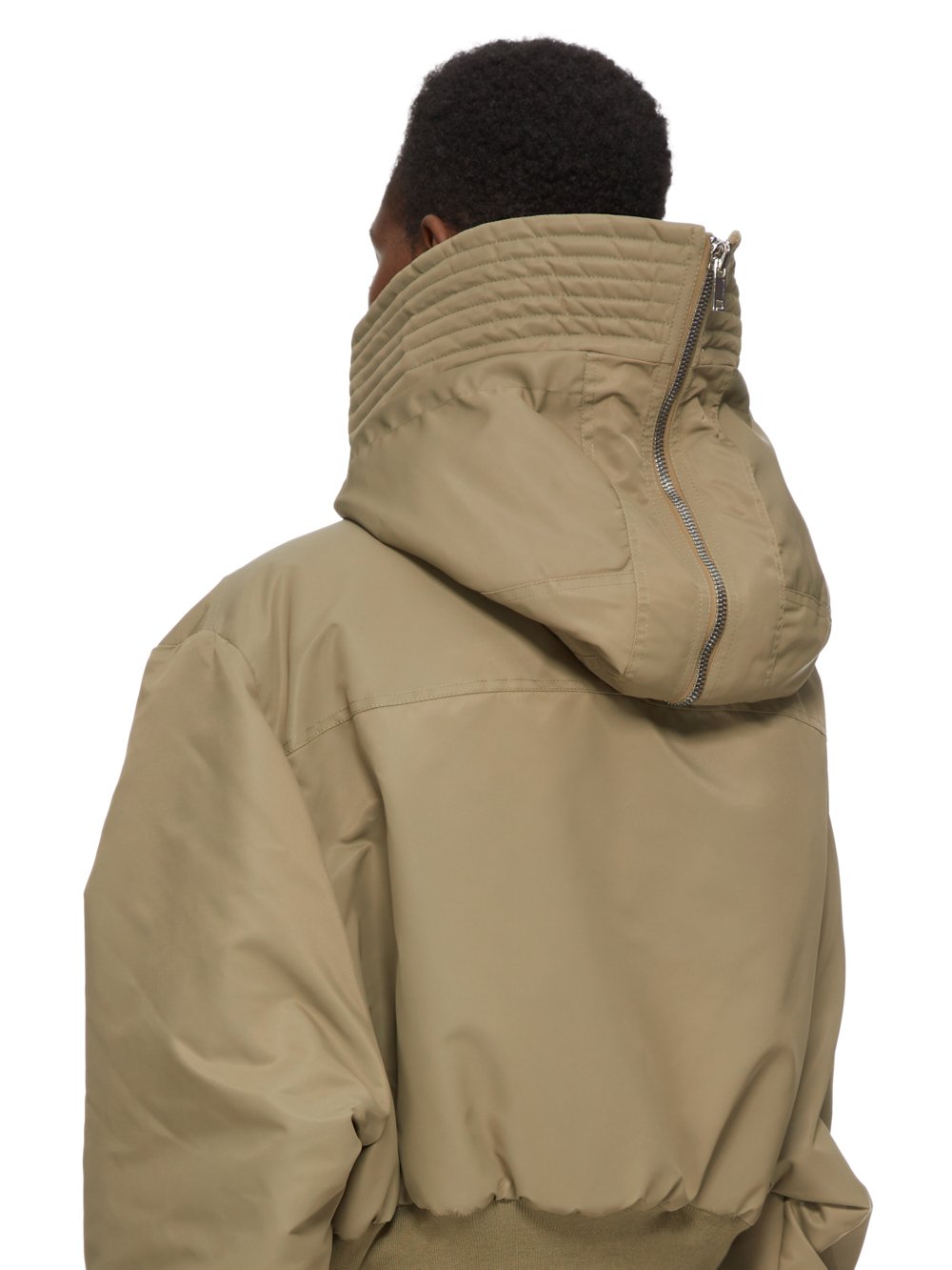 DRKSHDW FW23 LUXOR ALICE PARKA IN PALE GREEN AND MAUVE RECYCLED BOMBER