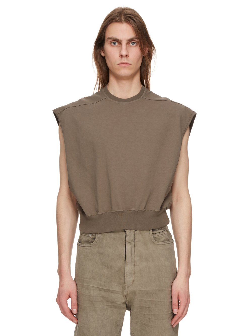 DRKSHDW FW23 LUXOR SL TATLIN SWEAT IN DUST COMPACT HEAVY COTTON JERSEY DRKSHDW FW23 LUXOR SL TATLIN SWEAT IN DUST COMPACT HEAVY COTTON JERSEY