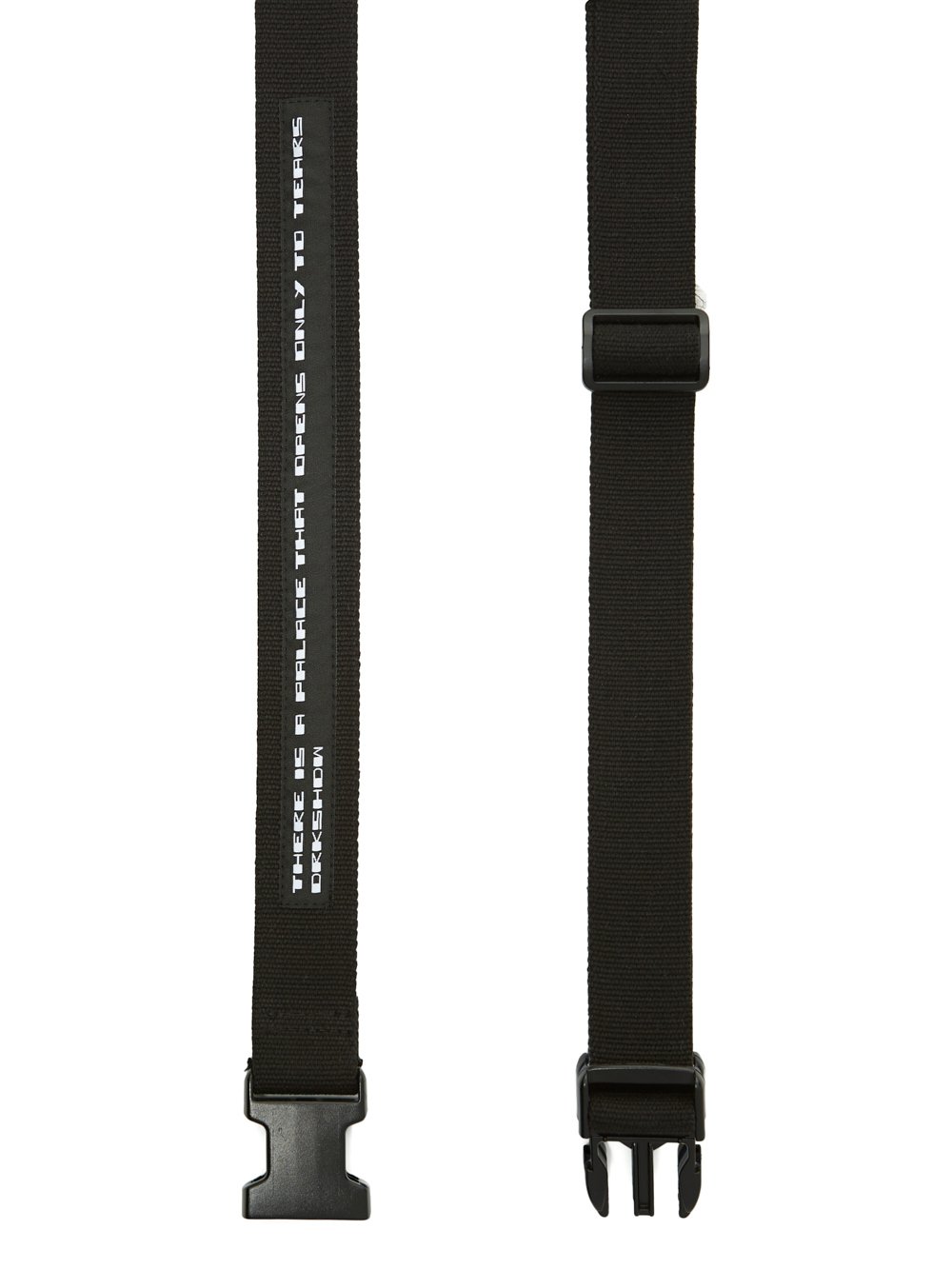 DRKSHDW FW23 LUXOR BELT IN BLACK COTTON WEBBING