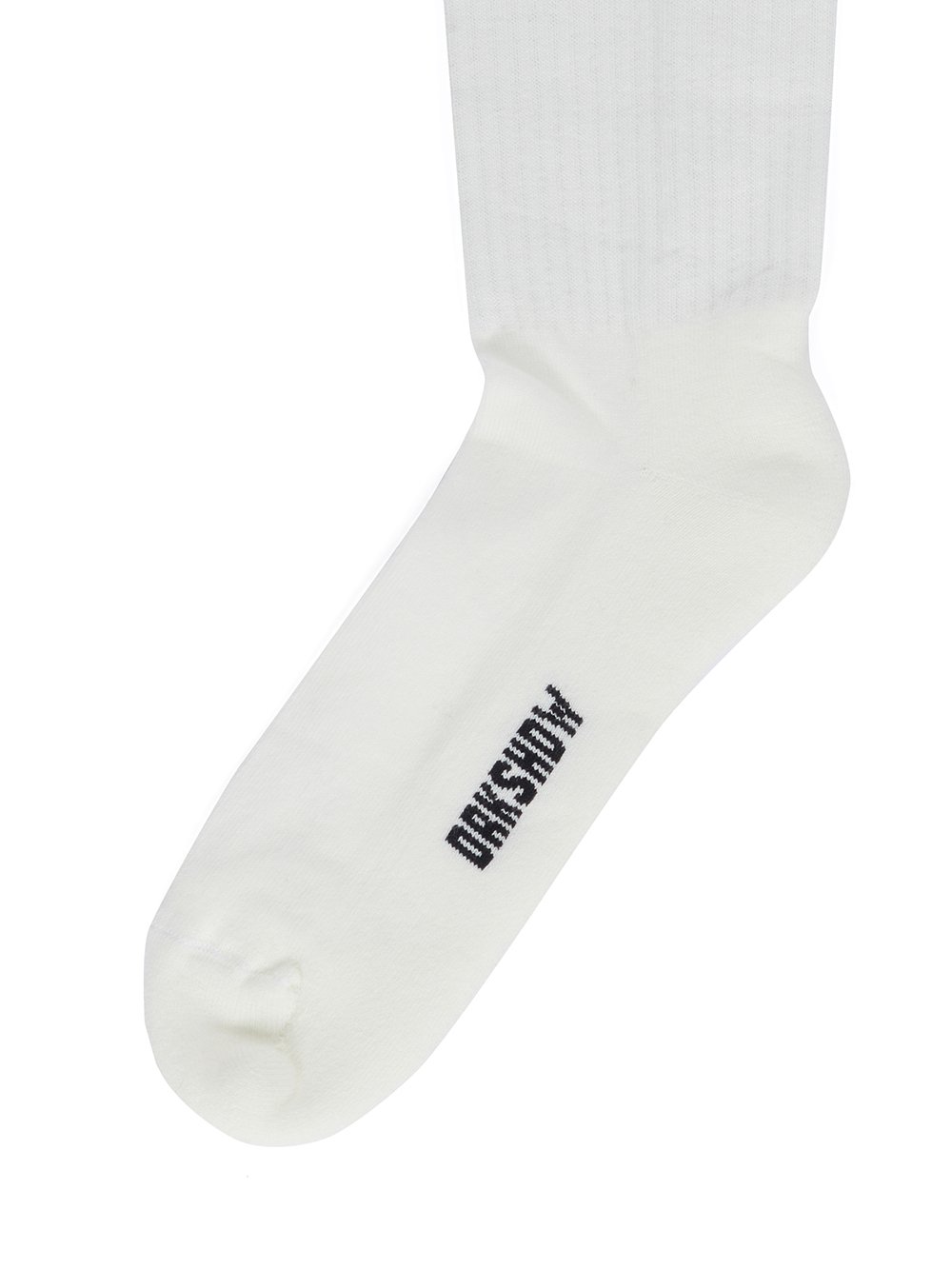 DRKSHDW FW23 LUXOR LUXOR SOCKS IN MILK AND BLACK COTTON KNIT