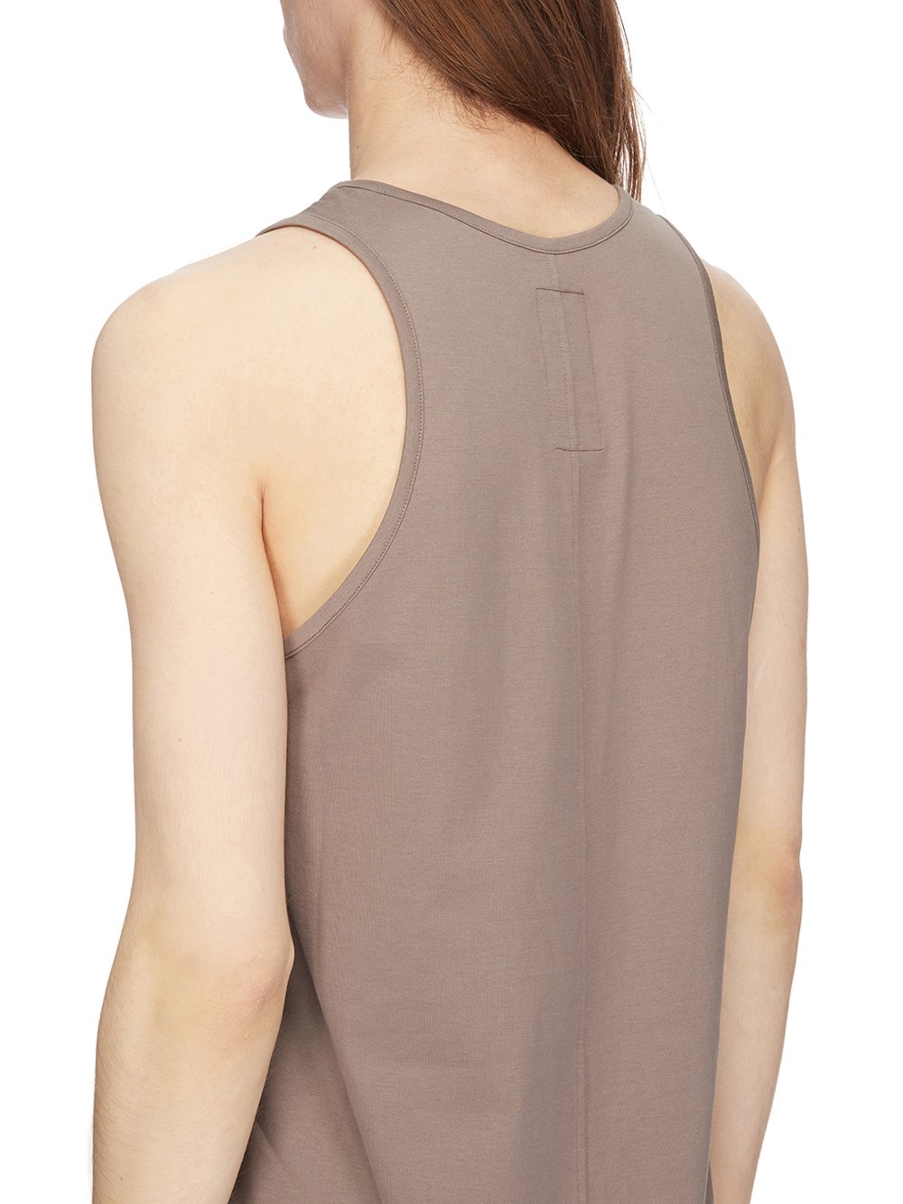 CHAMPION X RICK OWENS BASKETBALL TANK IN DUST GREY MEDIUM WEIGHT COTTON JERSEY 