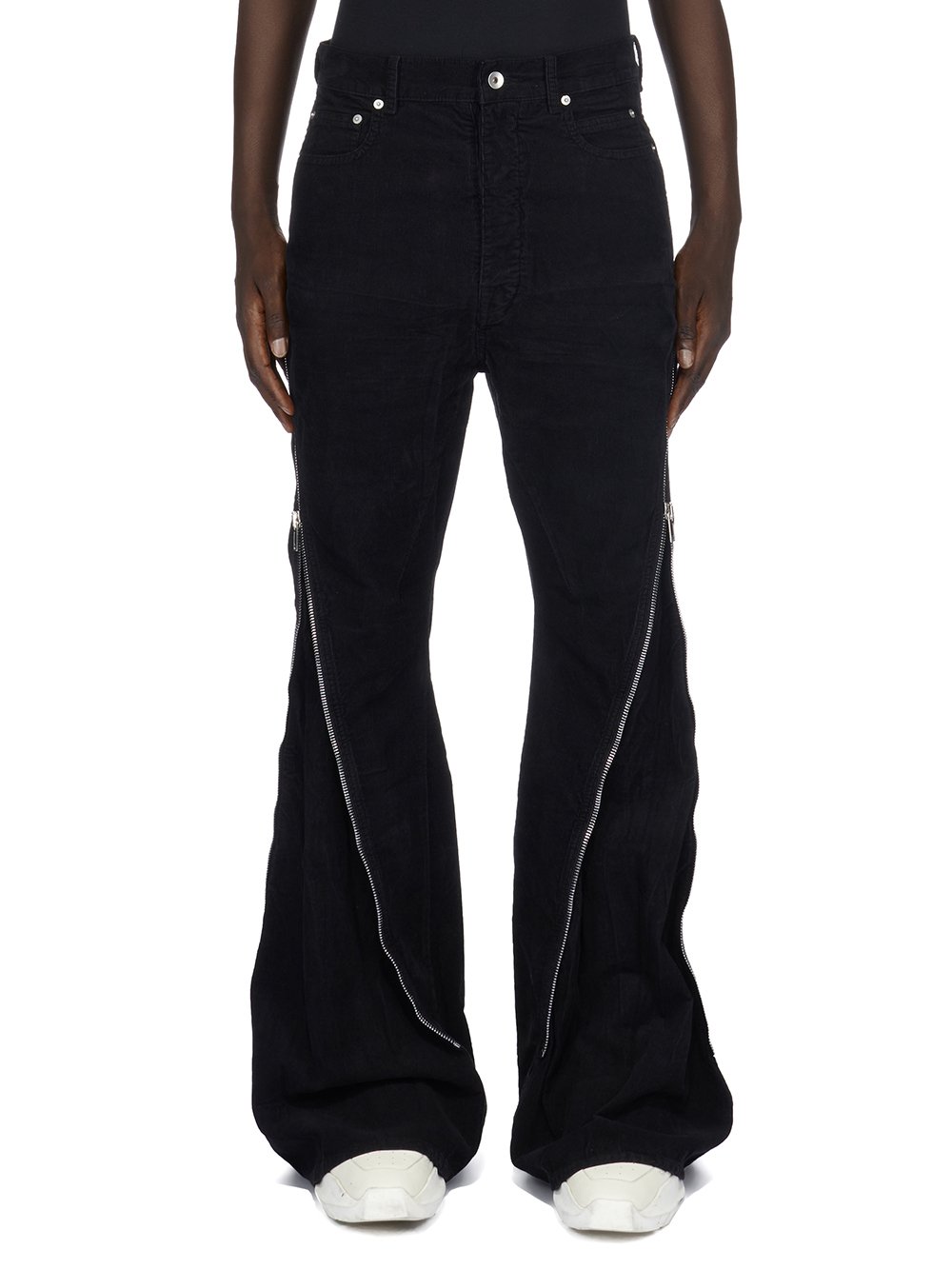 DRKSHDW FW23 LUXOR BOLAN BANANA IN BLACK COTTON CORDUROY