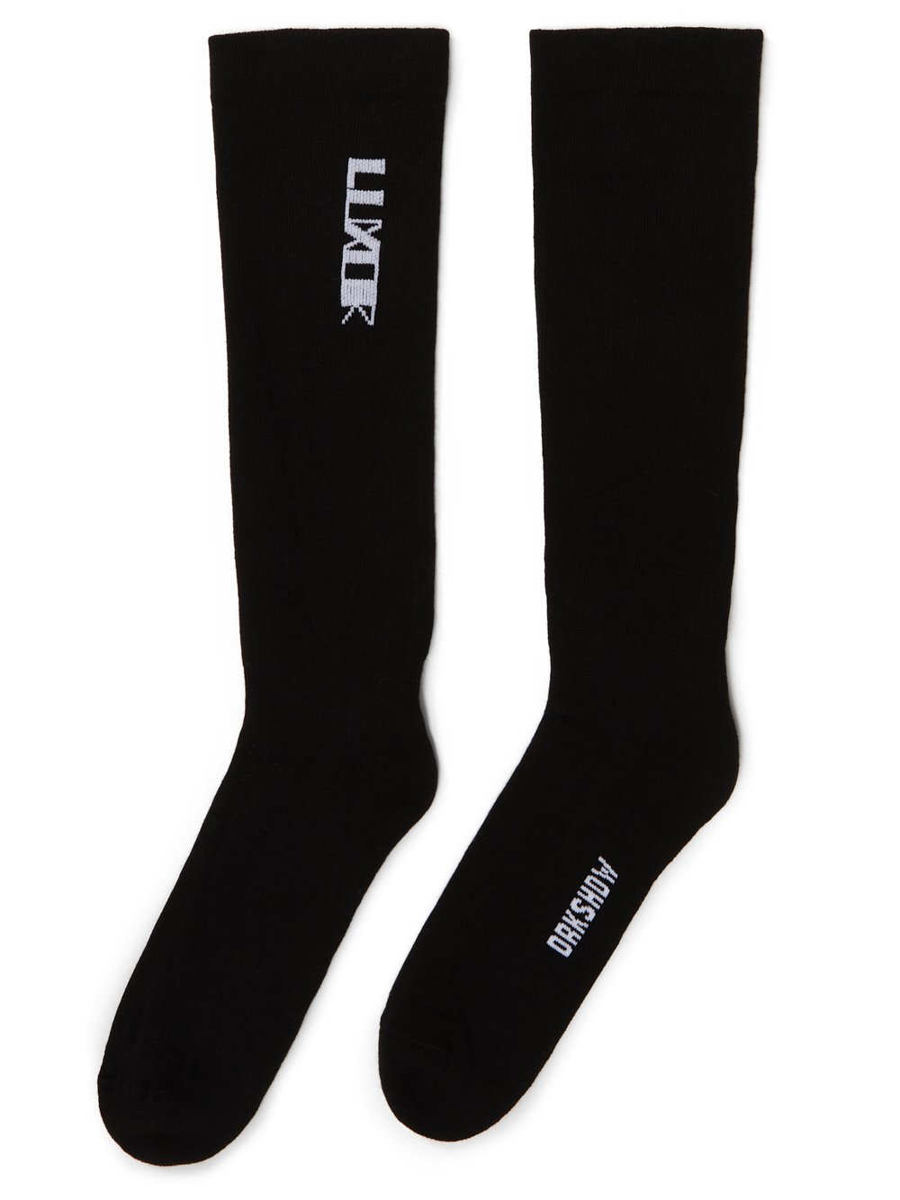 DRKSHDW FW23 LUXOR LUXOR SOCKS IN BLAKC AND MILK COTTON KNIT DRKSHDW FW23 LUXOR LUXOR SOCKS IN BLAKC AND MILK COTTON KNIT