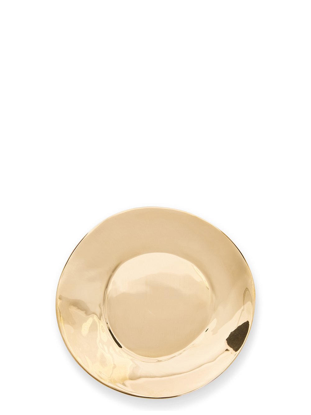 RICK OWENS SMALL PLATE IN GOLD TONE BRONZE. RICK OWENS SMALL PLATE IN GOLD TONE BRONZE.