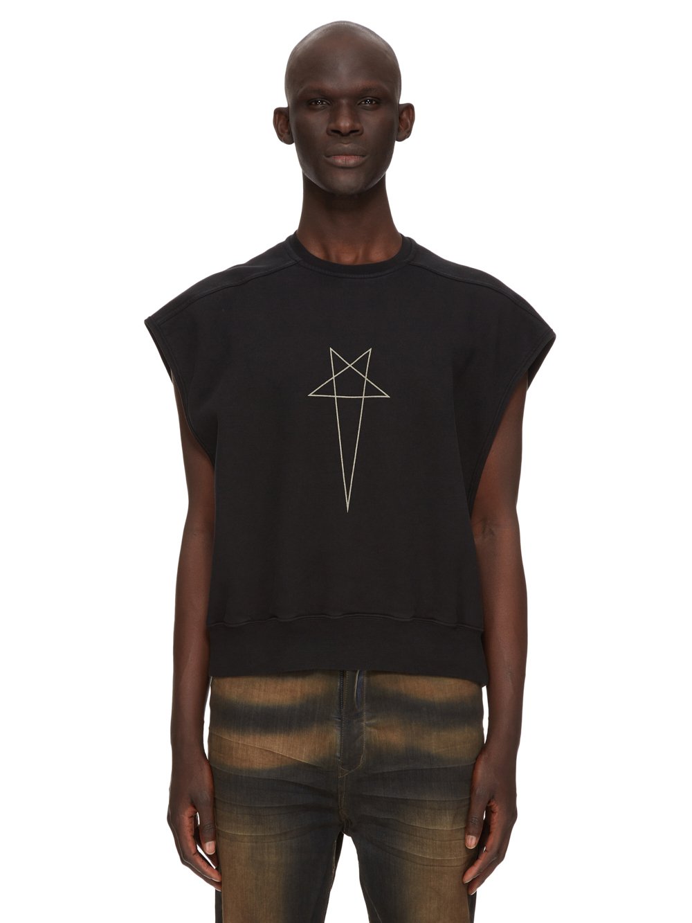 DRKSHDW FW23 LUXOR SL JUMBO TATLIN SWEAT IN BLACK AND PEARL FURKA HEAVY SWEATSHIRT DRKSHDW FW23 LUXOR SL JUMBO TATLIN SWEAT IN BLACK AND PEARL FURKA HEAVY SWEATSHIRT