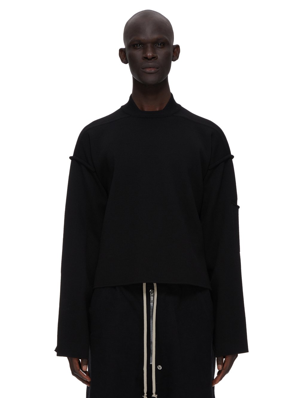 RICK OWENS FW23 LUXOR TOMMY LUPETTO IN BLACK 