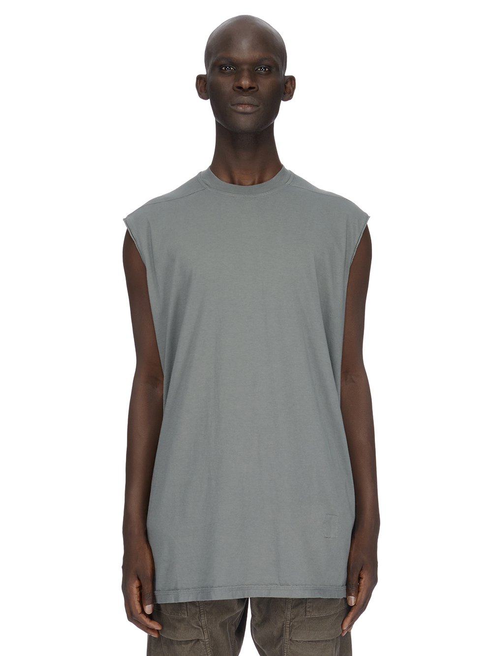 RICK OWENS FW23 LUXOR TARP T IN HUSTLER BLUE MEDIUM WEIGHT COTTON JERSEY RICK OWENS FW23 LUXOR TARP T IN HUSTLER BLUE MEDIUM WEIGHT COTTON JERSEY
