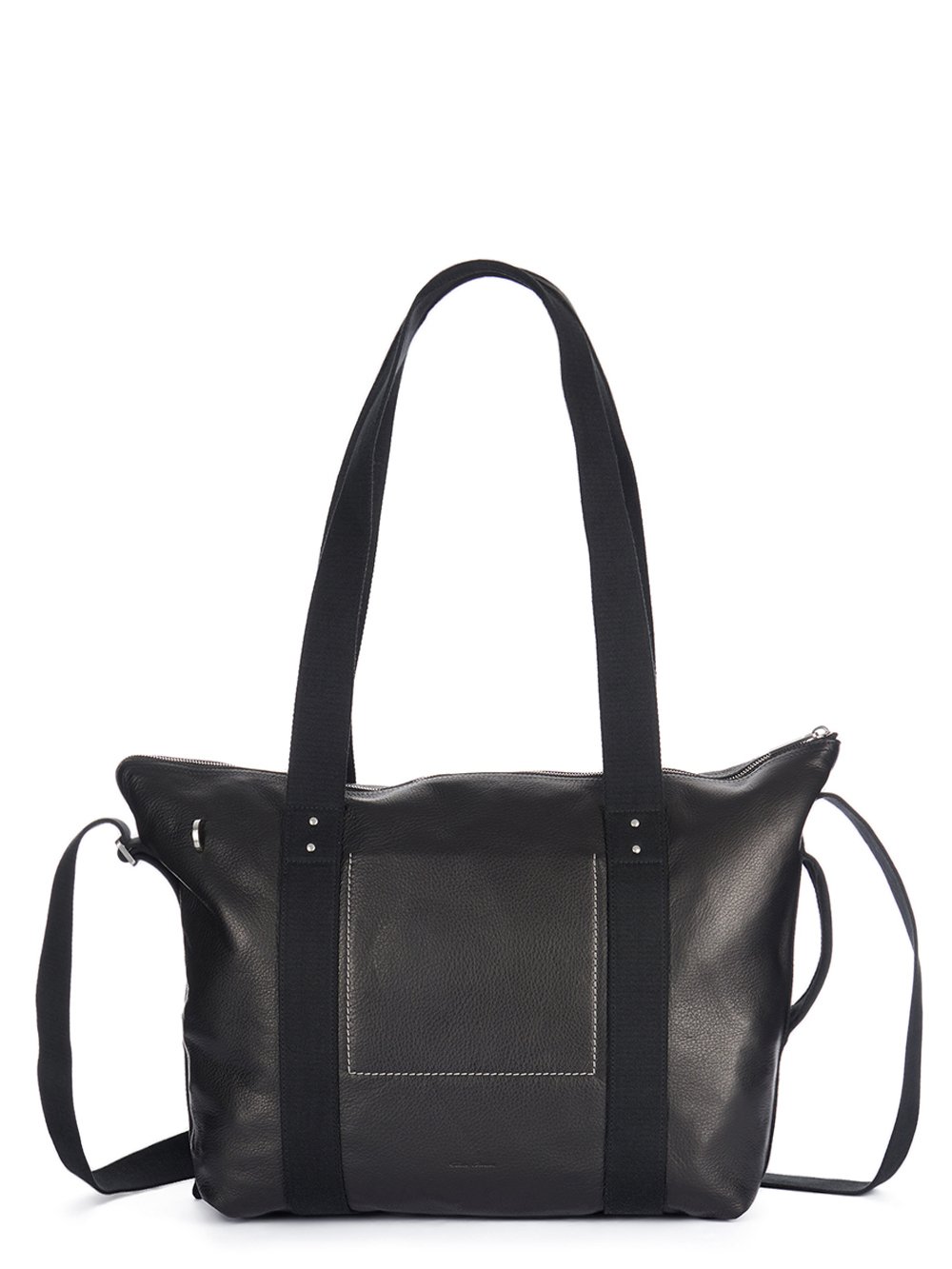 RICK OWENS FW23 LUXOR TROLLEY IN BLACK SOFT GRAIN COW LEATHER