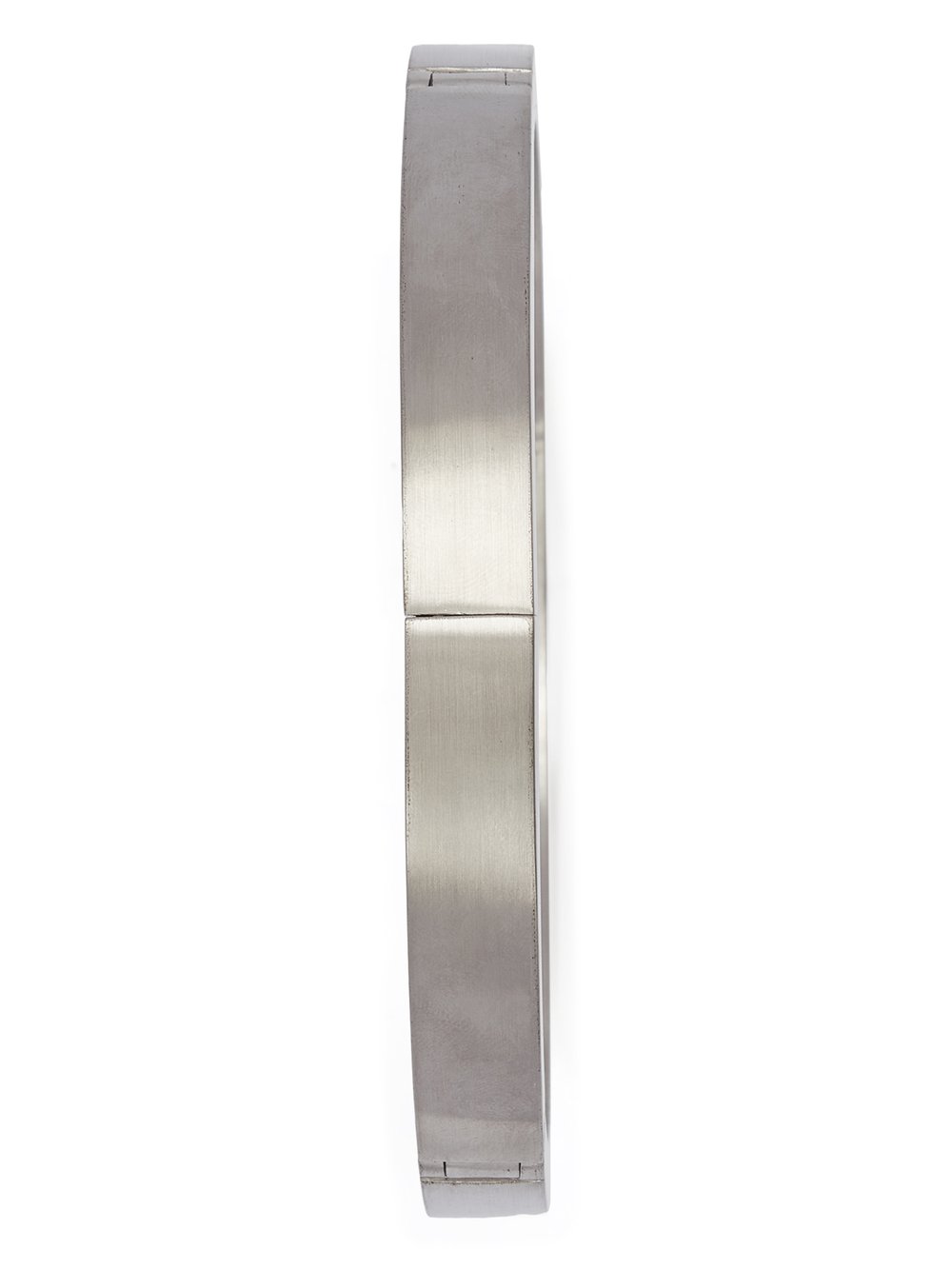 RICK OWENS BEVELED CHOKER IN ALUMINIUM