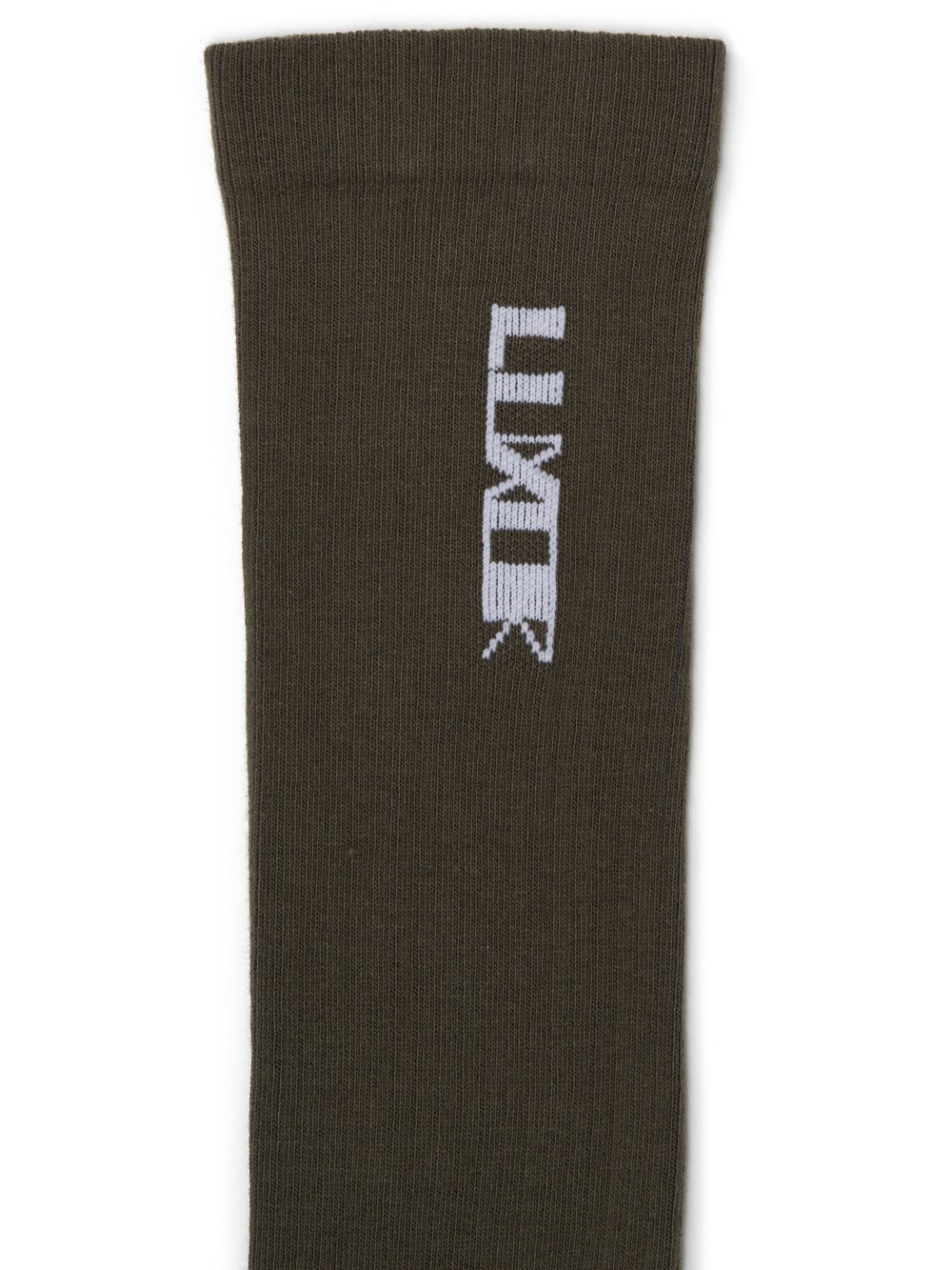 DRKSHDW FW23 LUXOR LUXOR SOCKS IN PALE GREEN AND MILK COTTON KNIT